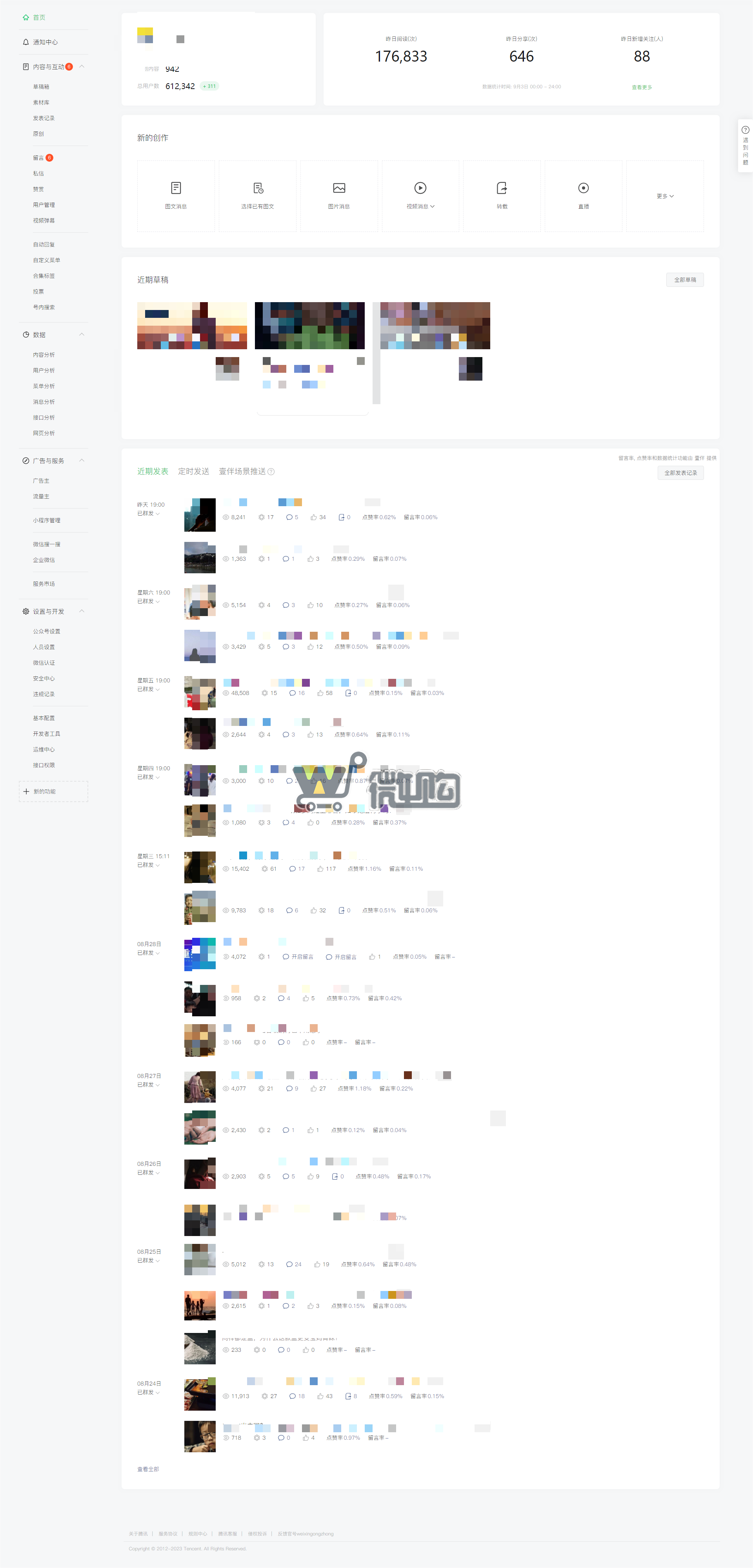 19年注册企业订阅号 粉丝60W+ 女粉多 开通留言功能 粉丝来源内容吸粉和迁移(图3) 微信图片_20230904162056.png